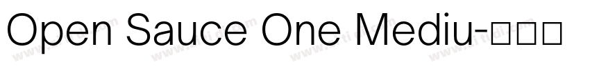 Open Sauce One Mediu字体转换 Open Sauce One Mediu字体转换